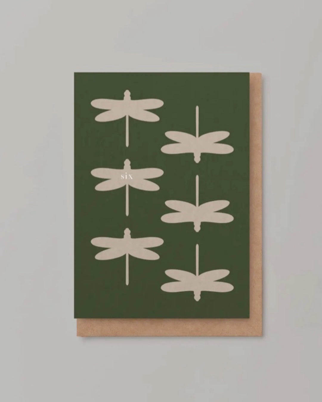 "Six"  Nature Birthday Card